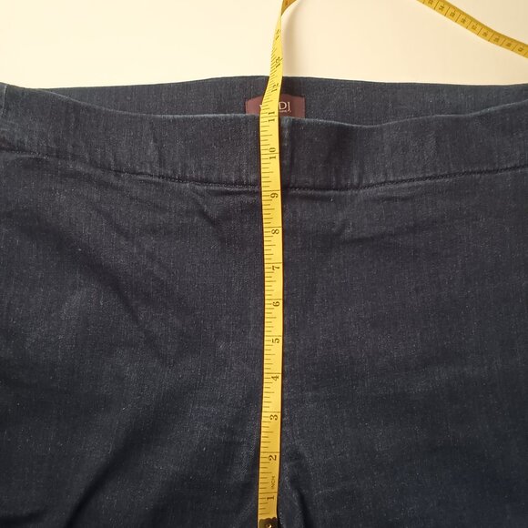 NYDJ Pull-On Jeans Size 12 High Rise Straight Leg Dark Wash - Picture 7 of 9